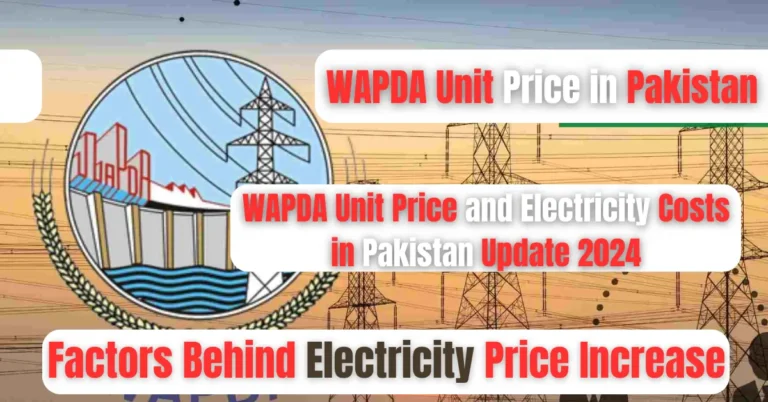 WAPDA Unit Price and Electricity Costs in Pakistan Update 2024